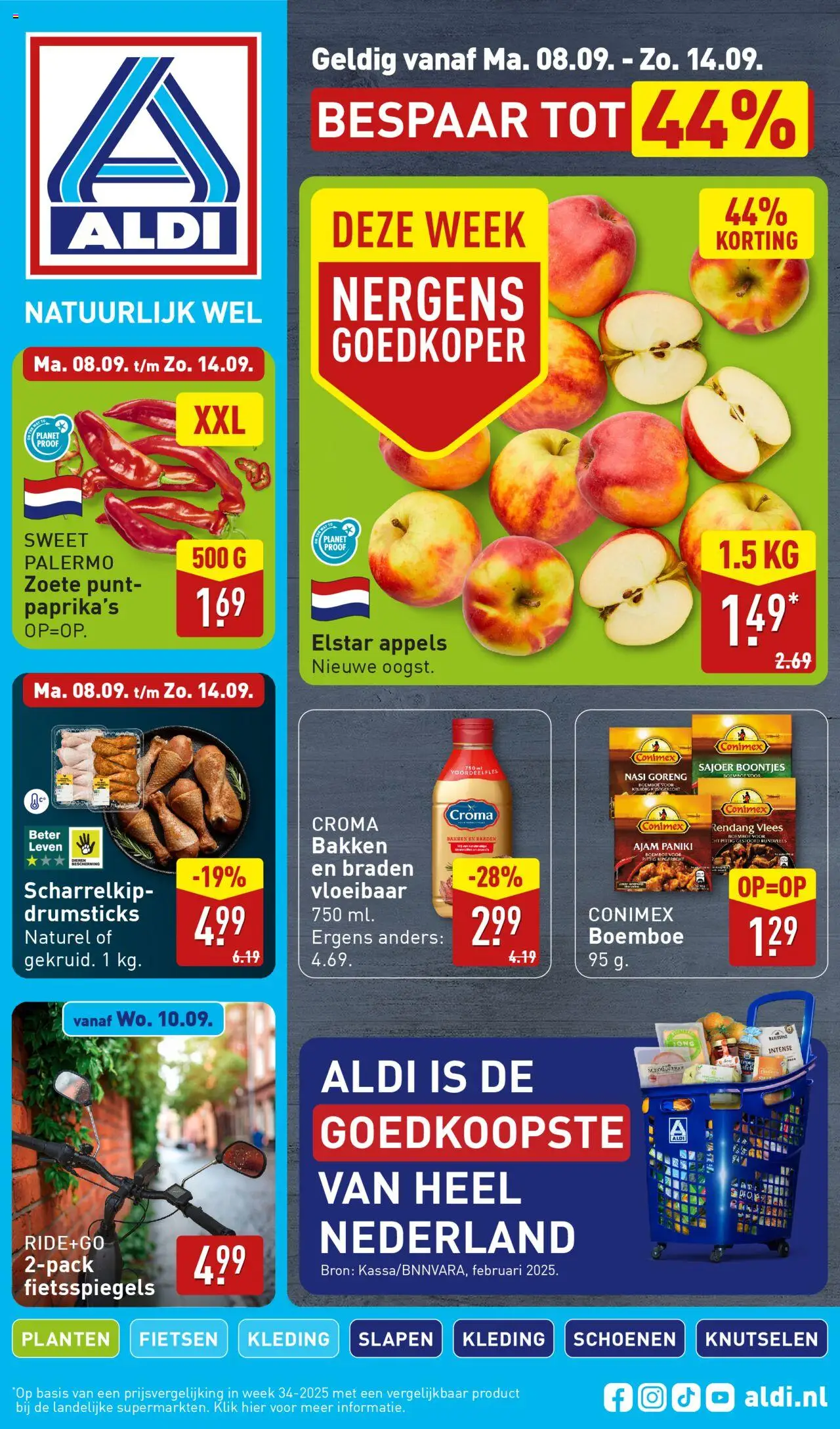 Aldi shop Folder week 37 geldig vanaf 08-09-2025 - Paginanummer 1