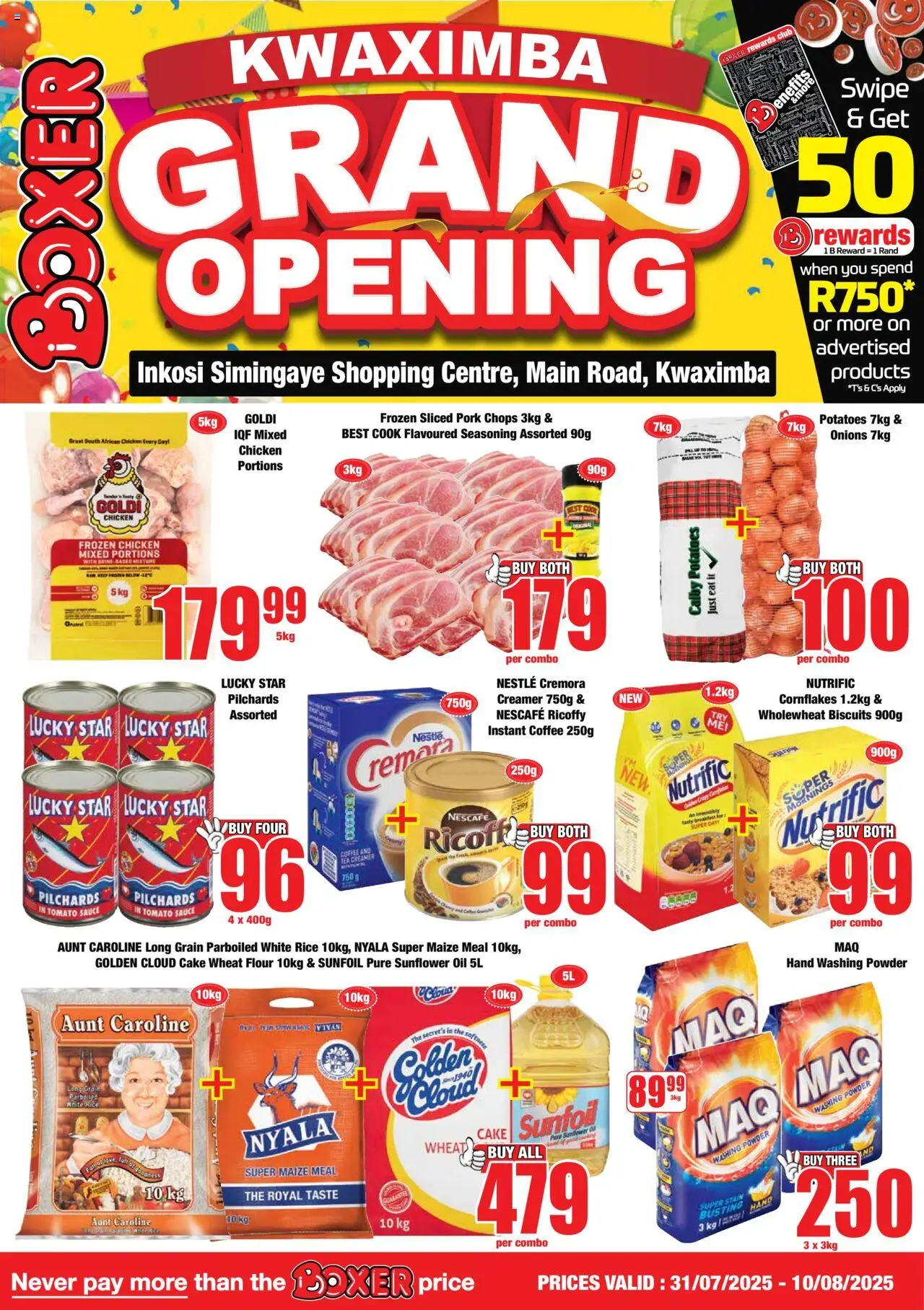 Boxer KwaZulu-Natal - KwaXimba Grand Opening from 31/07 - 10/08/2025 > Promotions