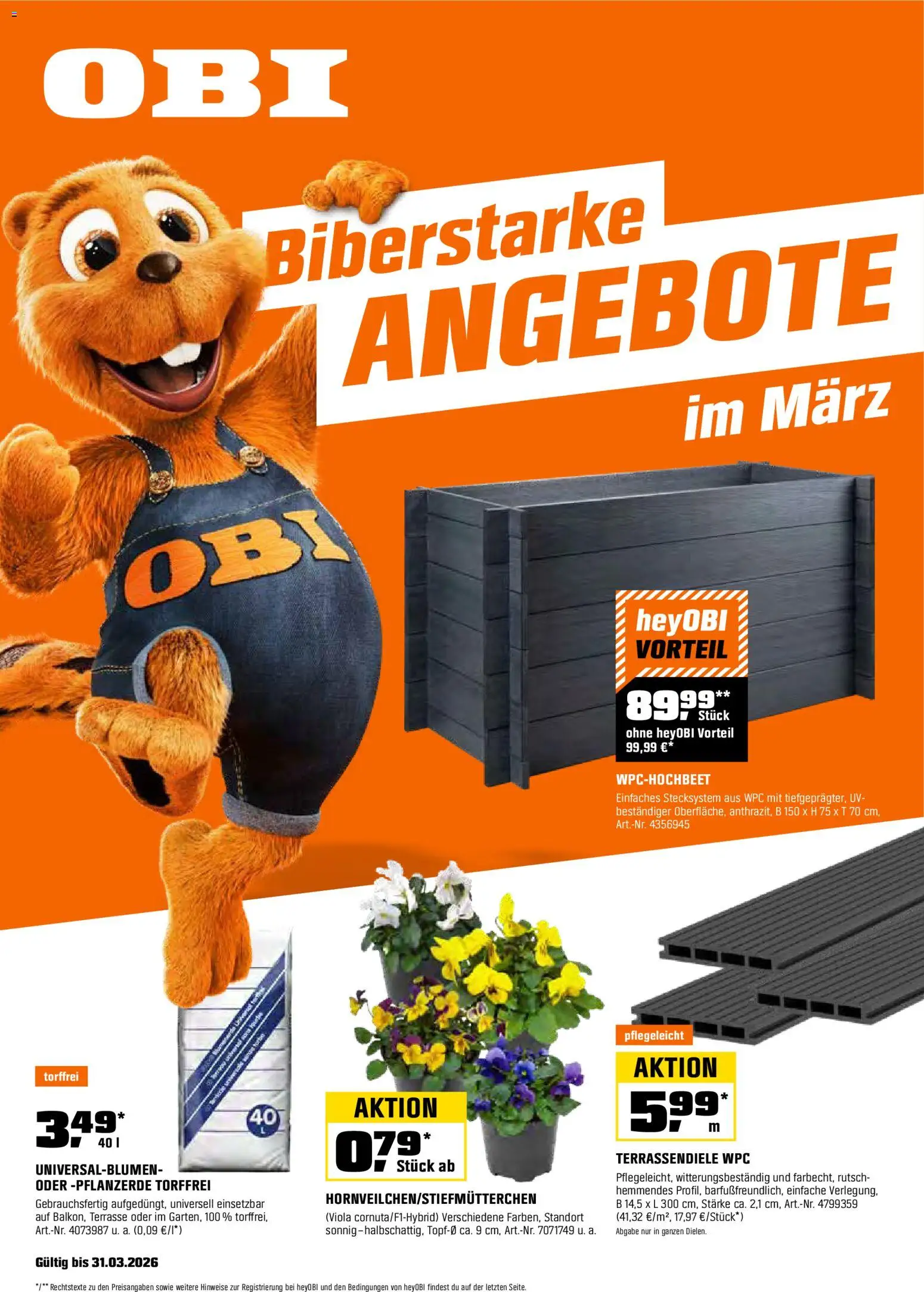 Vorschau der Angebote: OBI OBI Biberstarke Angebote gültig ab 01.03.2026