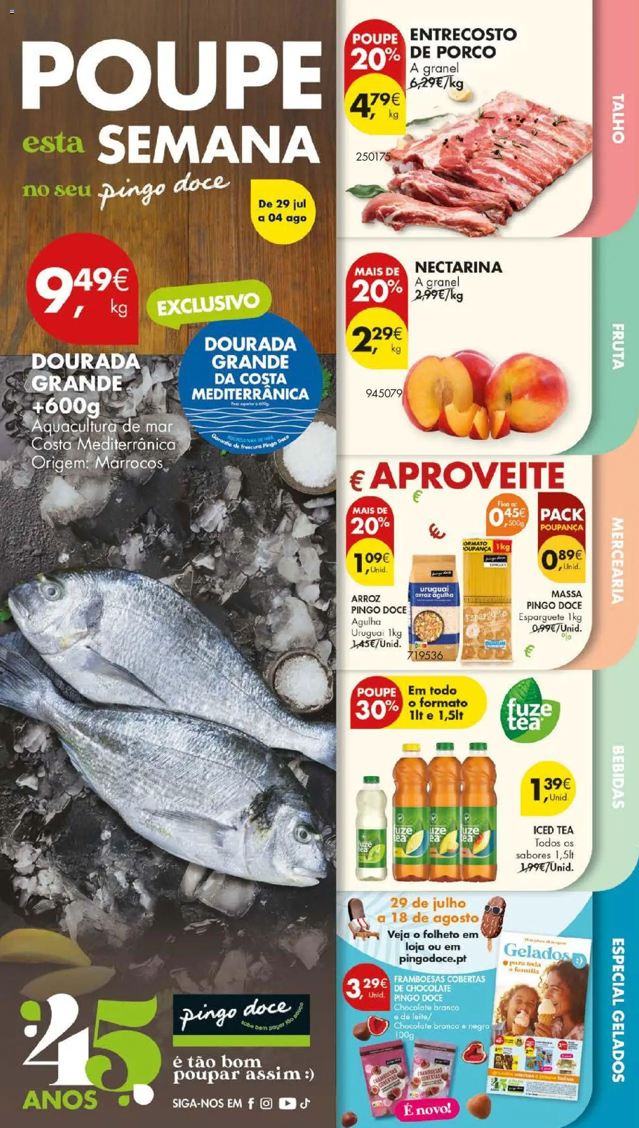 Pingo Doce Folheto de 29/07/2025 - catálogo esta semana - página 1