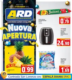 Anteprima dell'opuscolo Volantino Nuova Apertura Cefalà dal negozio ARD Discount valido da 12/12/2025