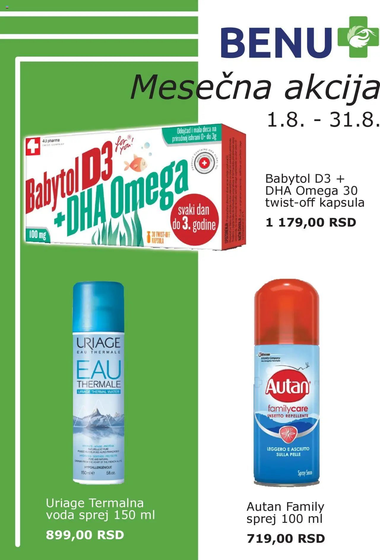 BENU katalog važi od 01.08.2025 - stranica 1