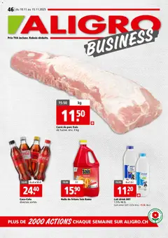 Vorschau des Merkblatts Aktionen Businesskunden - Chavannes, Matran, Genève, Sion vom Shop Aligro gültig von 10.11.2025 bis 15.11.2025