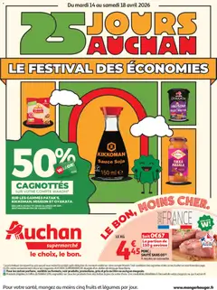 Prévisualisation de Auchan - 25 jours de super promos du magasin Auchan formulaire valide 14/04/2026