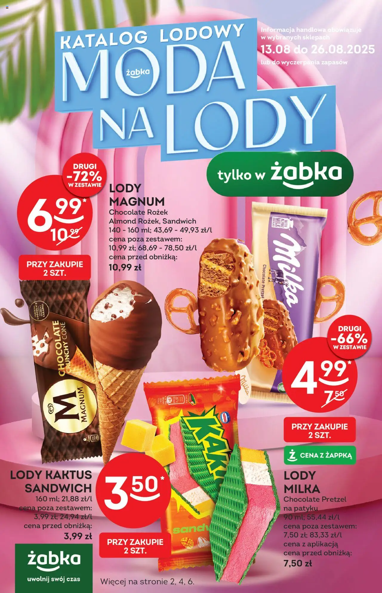 Żabka Lody od 13.08.2025 - Nowa Gazetka - Numer strony 1