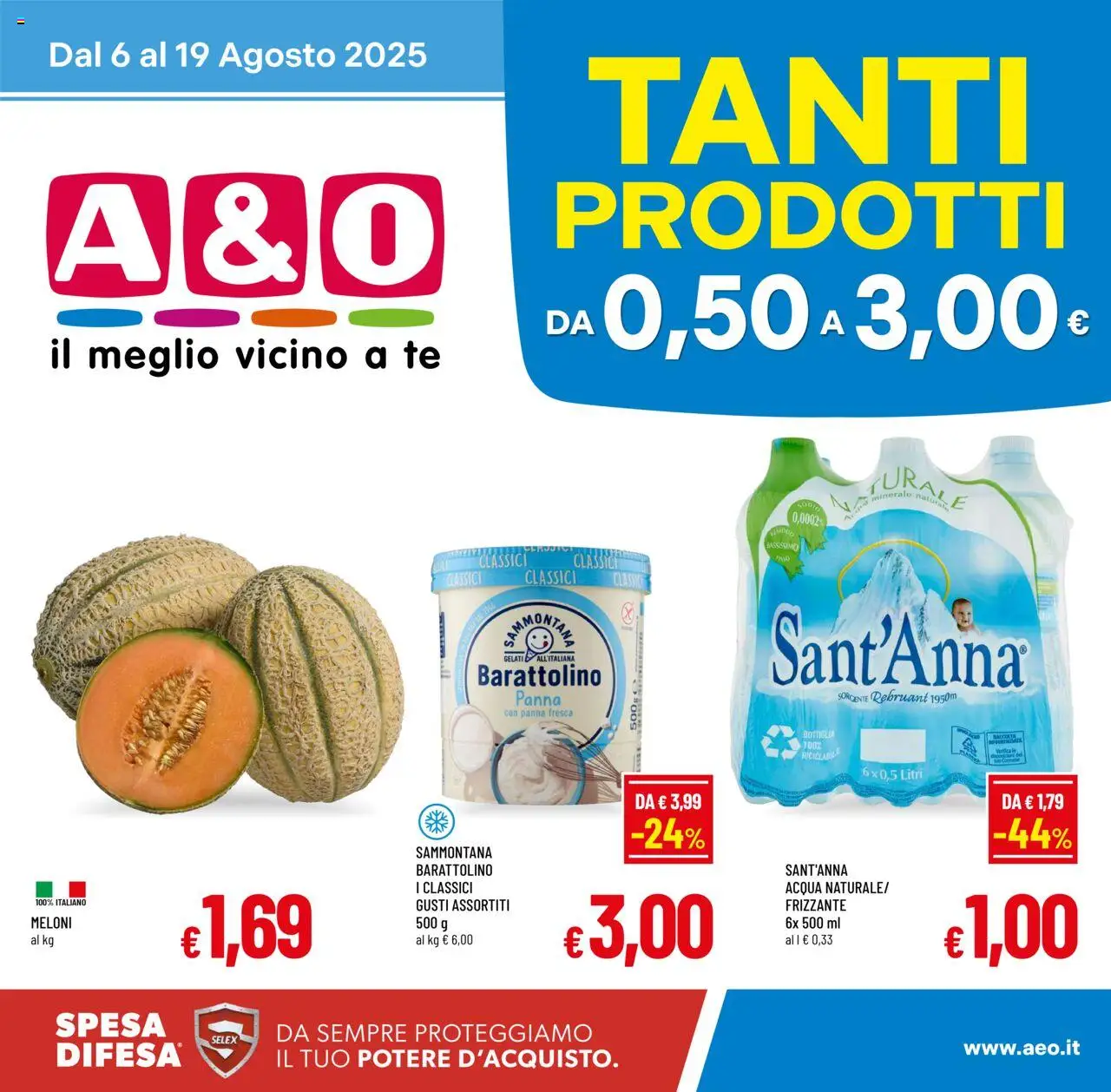 Volantino A&O valido da 06/08/2025 numero di pagina 1