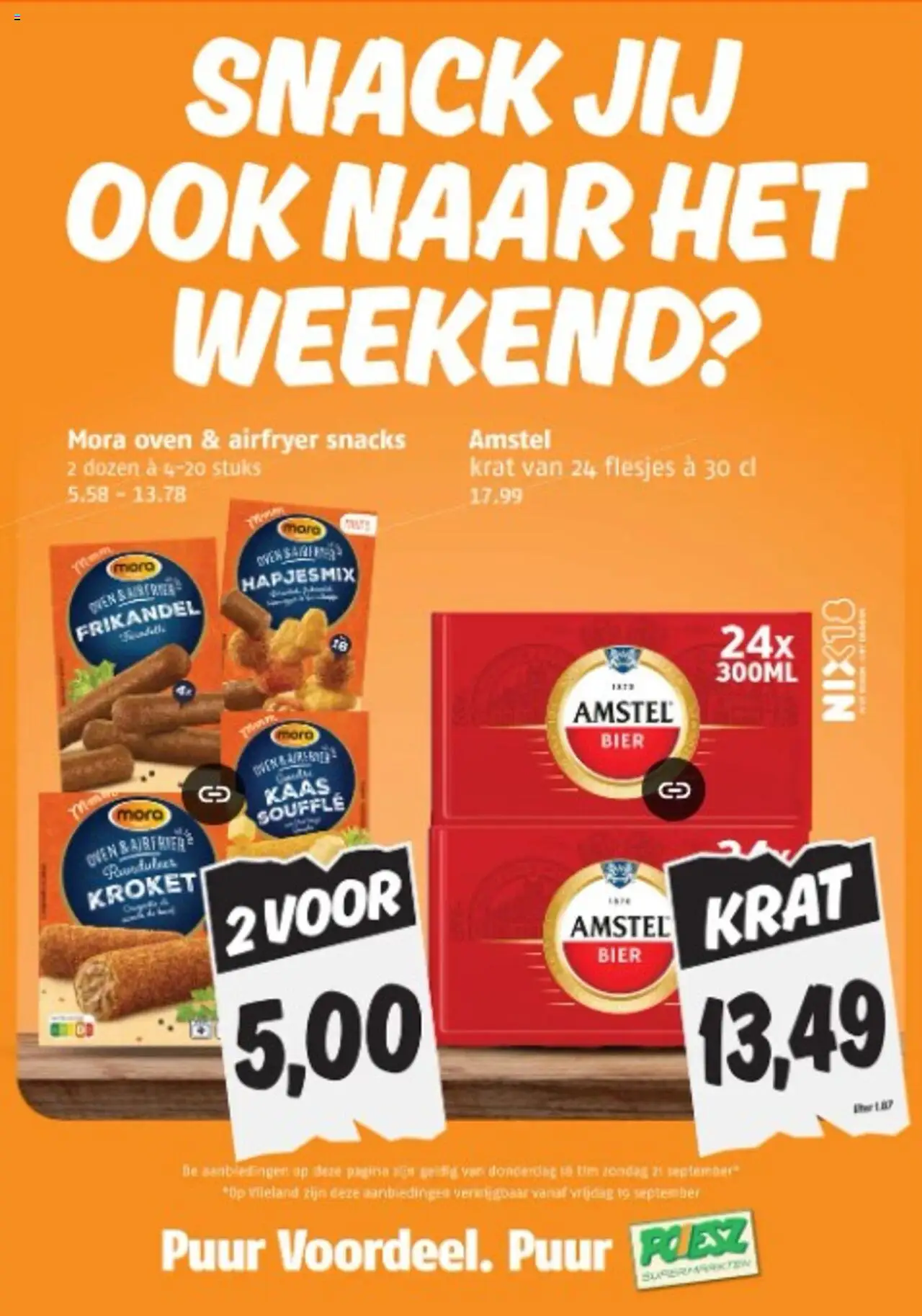 Poiesz shop Weekendacties folder geldig vanaf 18-09-2025 - Paginanummer 1
