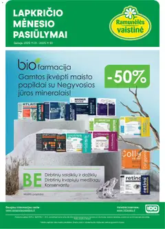 Ramunélés parduotuvės leidinio Leidinys galiojančio nuo 2025.11.01 peržiūra