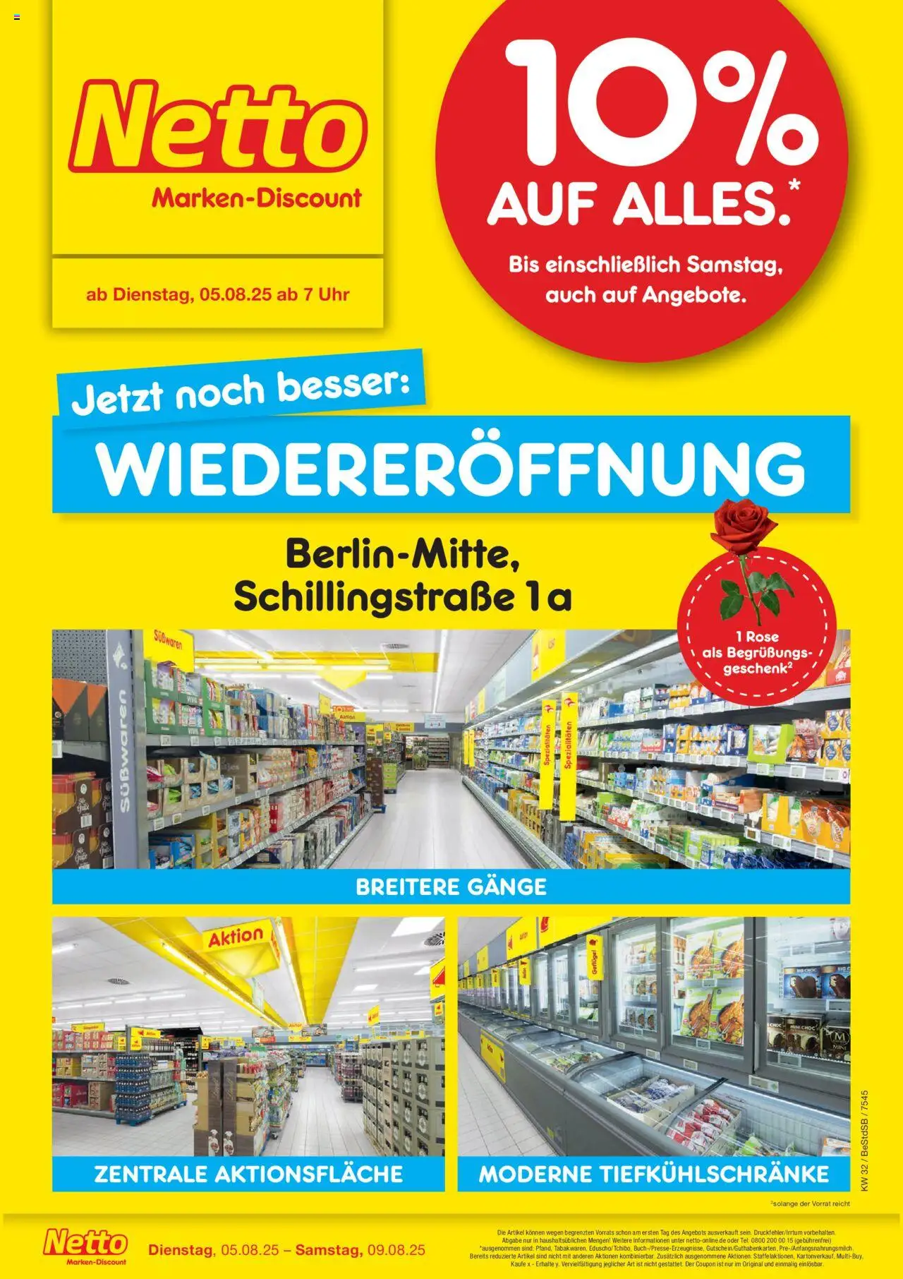 Netto Marken-Discount Wiedereröffnung Berlin-Mitte, Schillingstraße (ab 05.08.2025) > Angebote