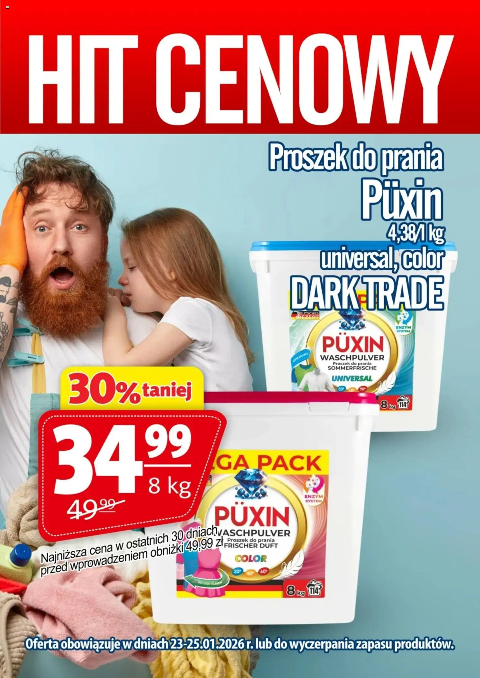 Pogląd gazetki "Promocja - Proszek Do Prania Püxin 8 Kg" ze sklepu Prim Market ważnej od 23.01.2026