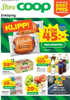 Förhandsgranska reklamblad Enköping från butik Stora Coop gäller från 13/10/2025