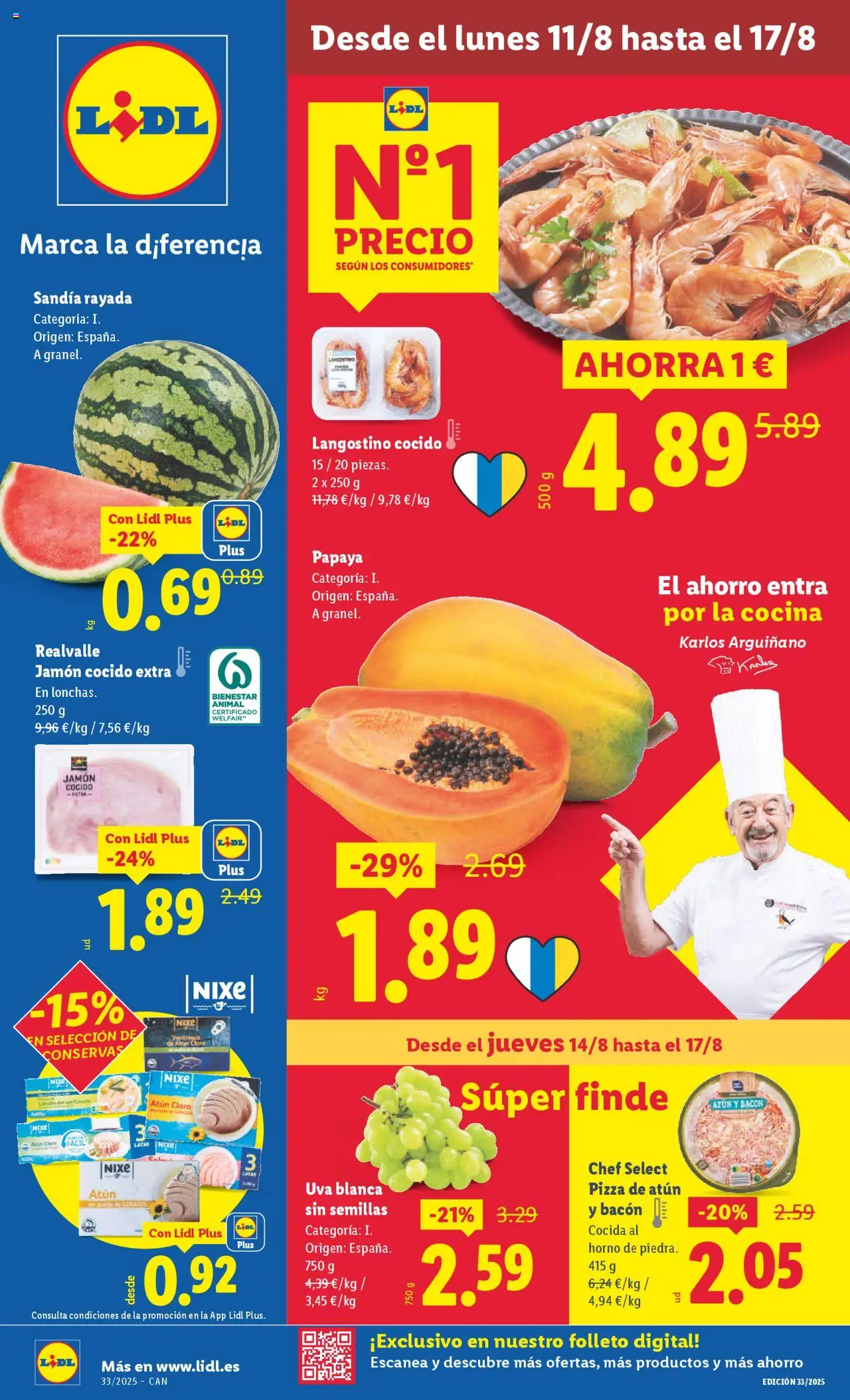 LIDL Canarias del 11/08/2025 >> catálogo esta semana