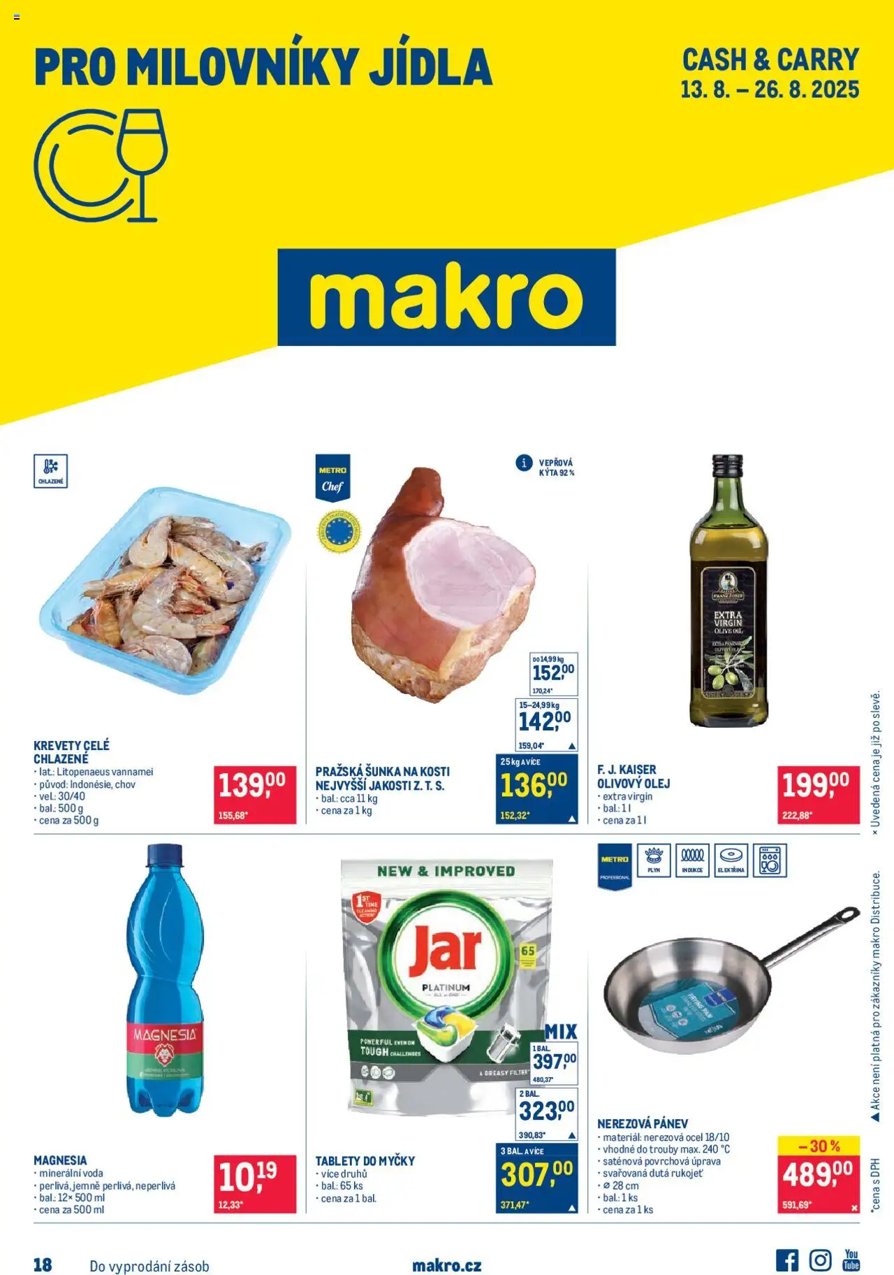  Makro Leták - Pro milovníky jídla od 13.08.2025 - Akce Makro