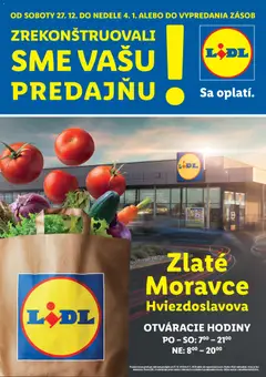 Náhľad Lidl letáku platného od 27.12.2025