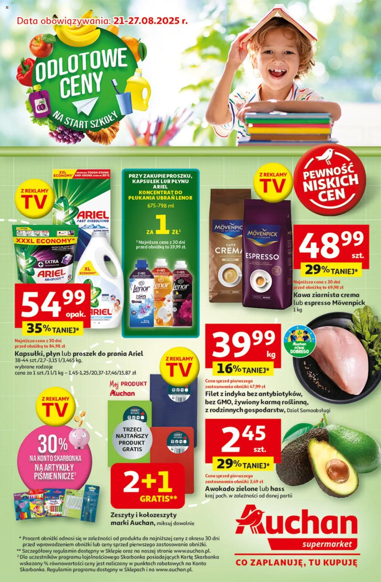 Auchan Gazetka od 21.08.2025 - Nowa Gazetka - Numer strony 1