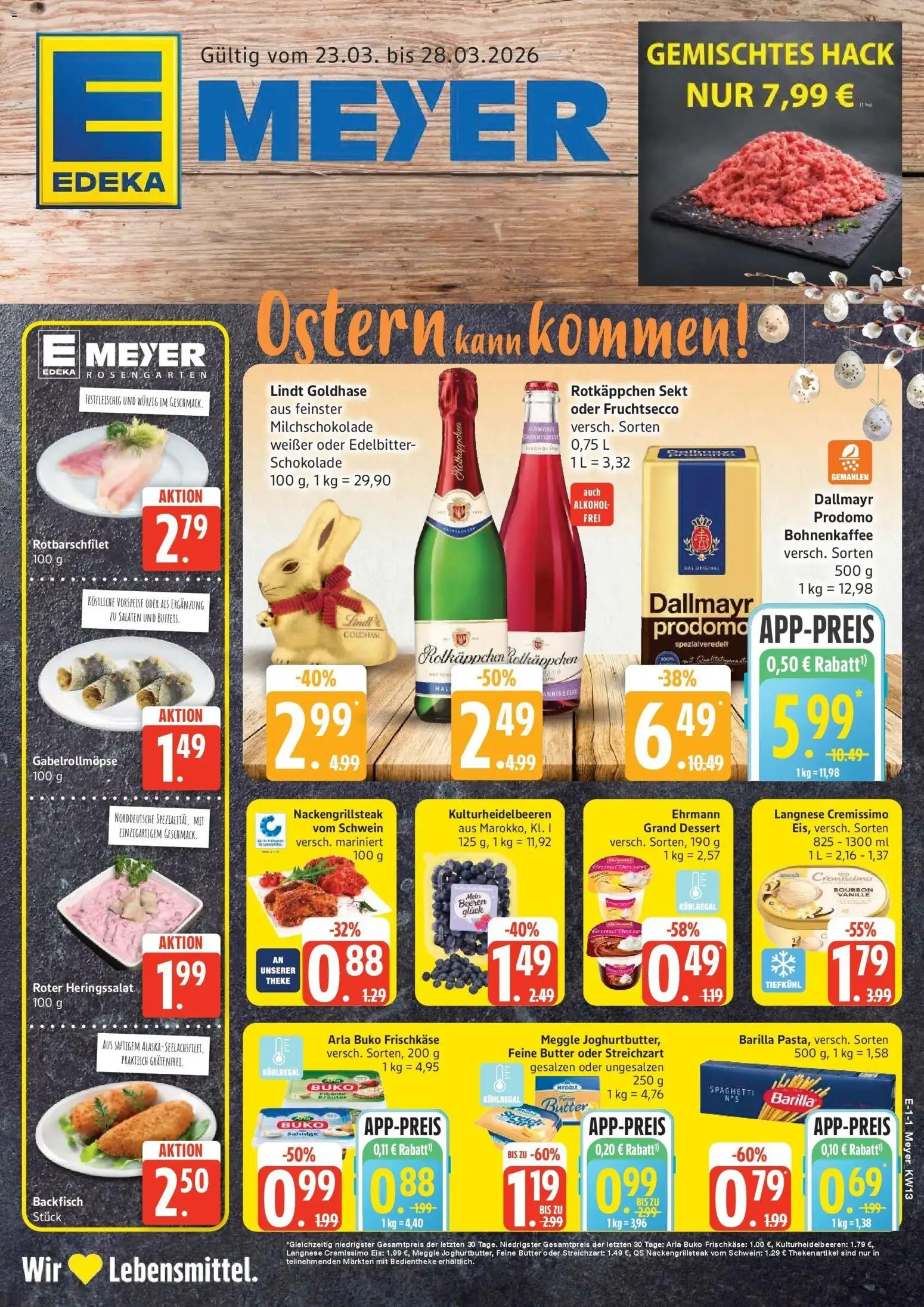 Vorschau von dem Prospekt des Geschäftes Edeka, gültig ab dem 23.03.2026