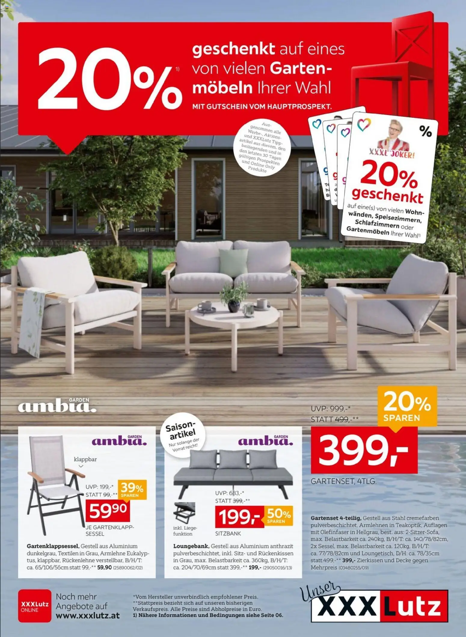 Vorschau der Angebote: XXXLutz XXXLutz Gartenmöbel gültig ab 10.03.2026