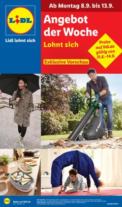 Vorschau von dem Prospekt des Geschäftes Lidl, gültig ab dem 08.09.2025