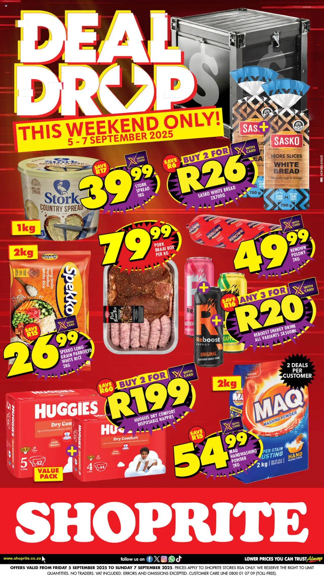 Shoprite Deal Drop 05/09 - 07/09/2025 >> Catalogue
