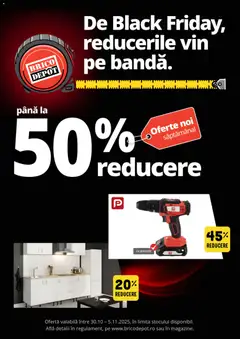 Previzualizarea de cataloage: Brico Depot Black Friday valabil de la 30.10.2025