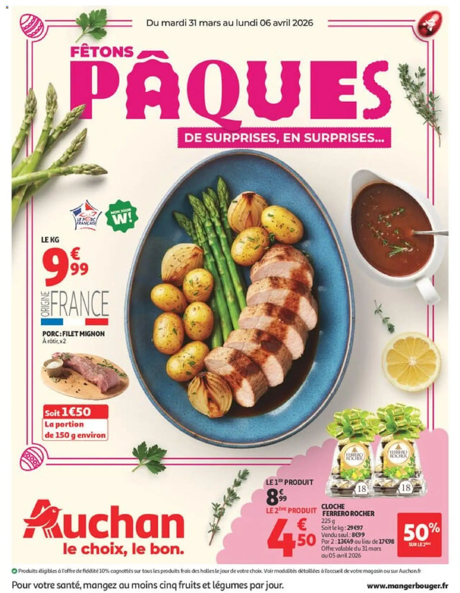 Prévisualisation de Auchan - Pâques hypers du magasin Auchan formulaire valide 31/03/2026