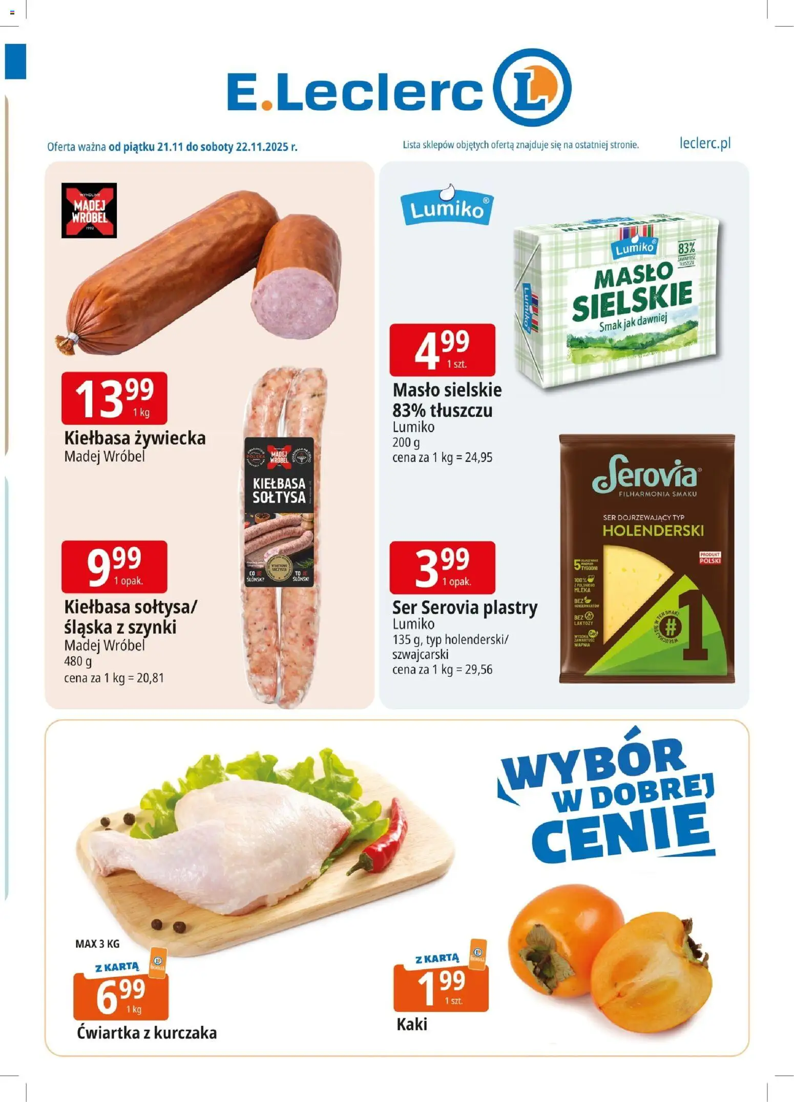 Pogląd gazetki "Warszawa Jerozolimskie" ze sklepu E.Leclerc ważnej od 21.11.2025