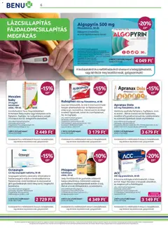 BENU Gyógyszertárak - Akciós újság BENU Gyógyszertárak megtekintése, amely érvényes 2025.11.01.-től | Oldal: 6