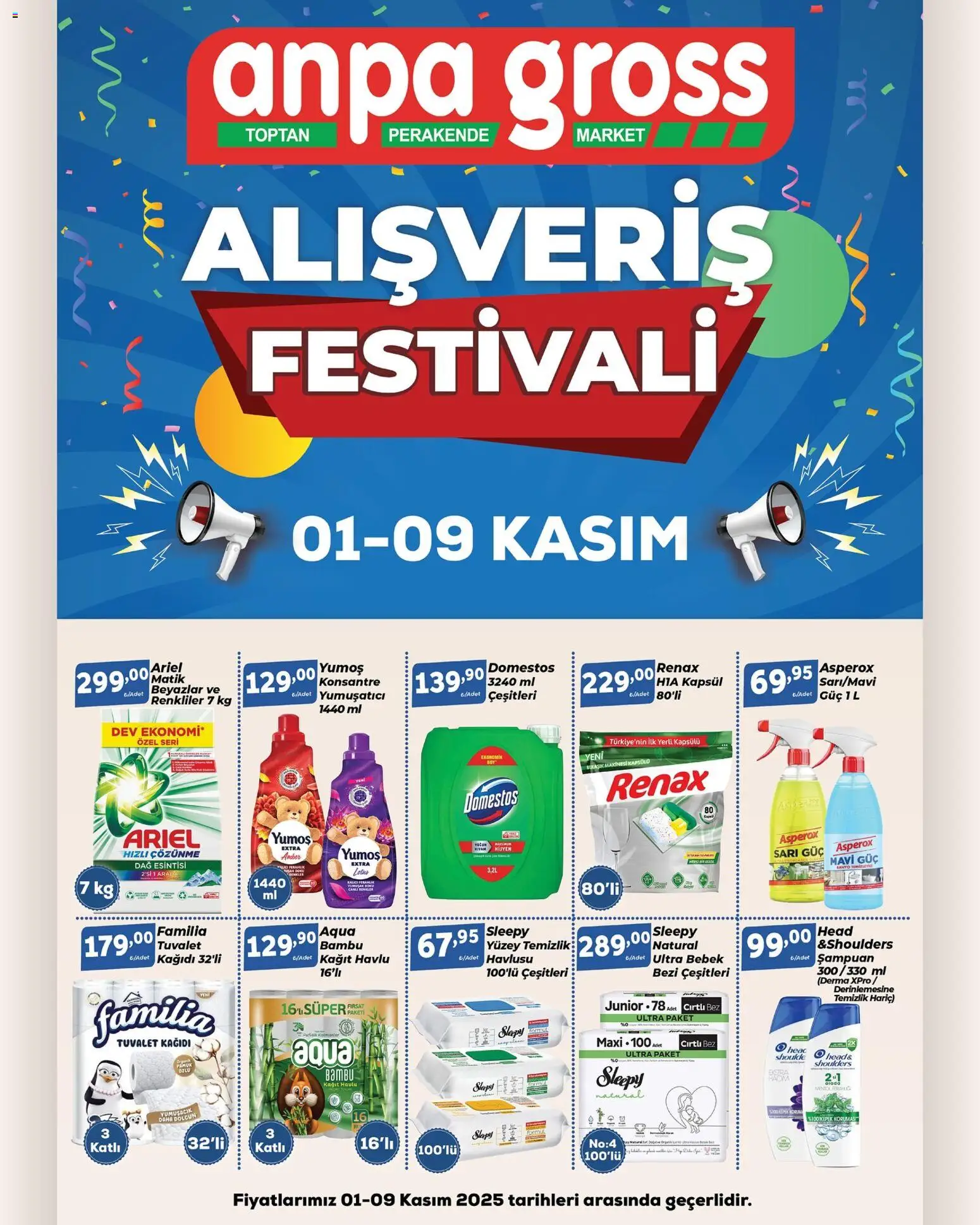 Anpa Gross Temizlikten hijyene, kişisel bakımdan konfora 01.11.2025 - Broşürünün önizlemesi