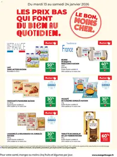 Prévisualisation de Prix bas au quotidien du magasin Auchan formulaire valide 13/01/2026