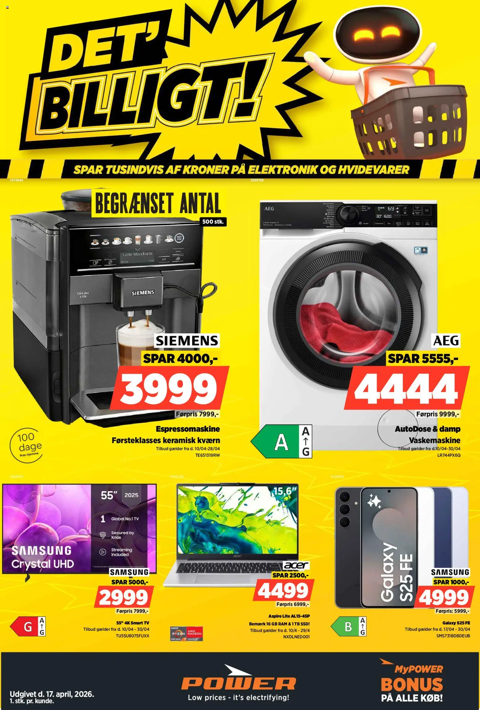 Eksempel på tilbudsavis Power - Tilbud uge 17 fra butik Power gyldig fra 17/04/2026