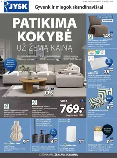 JYSK parduotuvės leidinio Leidinys galiojančio nuo 2025.10.28 peržiūra