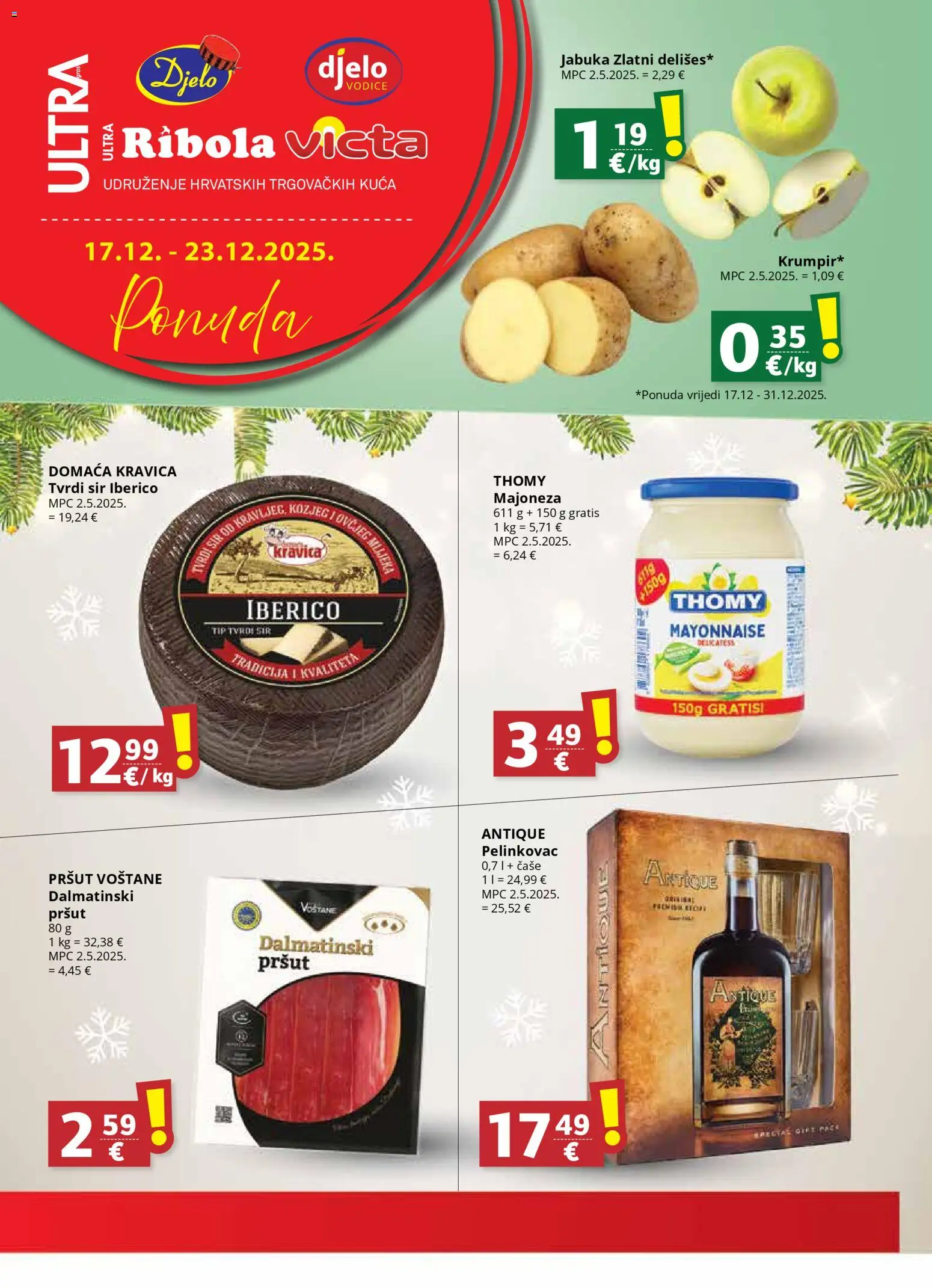 Pregled letka Katalog trgovine Ultra Gros vrijedi od 17.12.2025