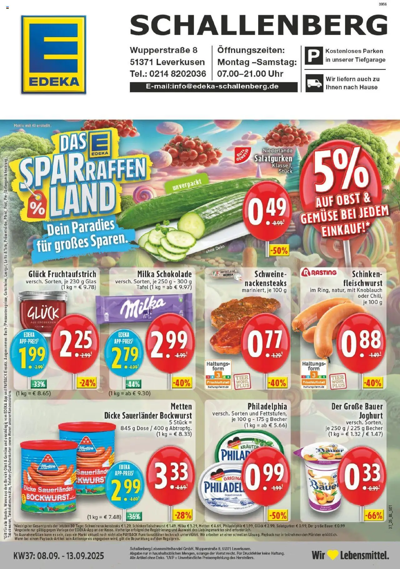 EDEKA Prospekt ab 07.09.2025 - Prospekt Leverkusen-Rheindorf Online