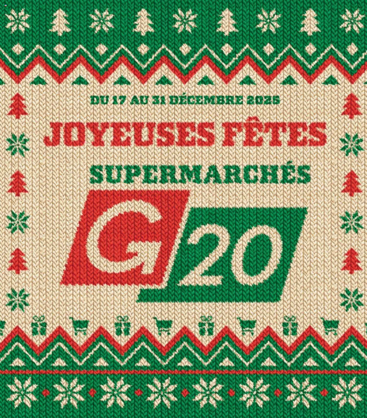 Prévisualisation de Catalogue du magasin G20 Supermarchés formulaire valide 17/12/2025