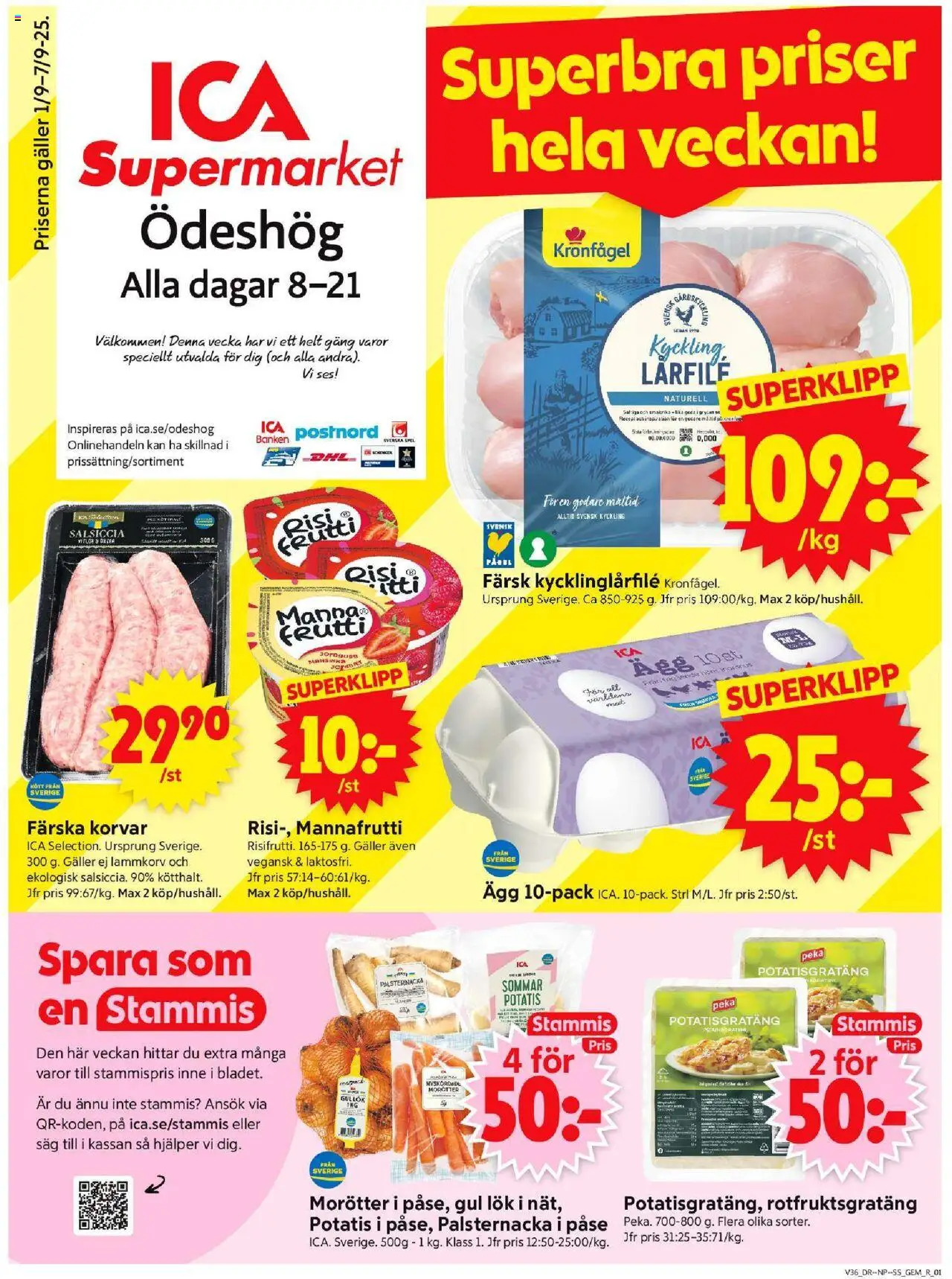 Ödeshög är giltig 01/09 2025 > Veckans Erbjudanden gäller från 01/09/2025 till 07/09/2025 sidnummer 1