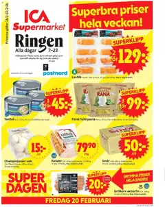 Förhandsgranska reklamblad Stockholm från butik ICA Supermarket gäller från 16/02/2026