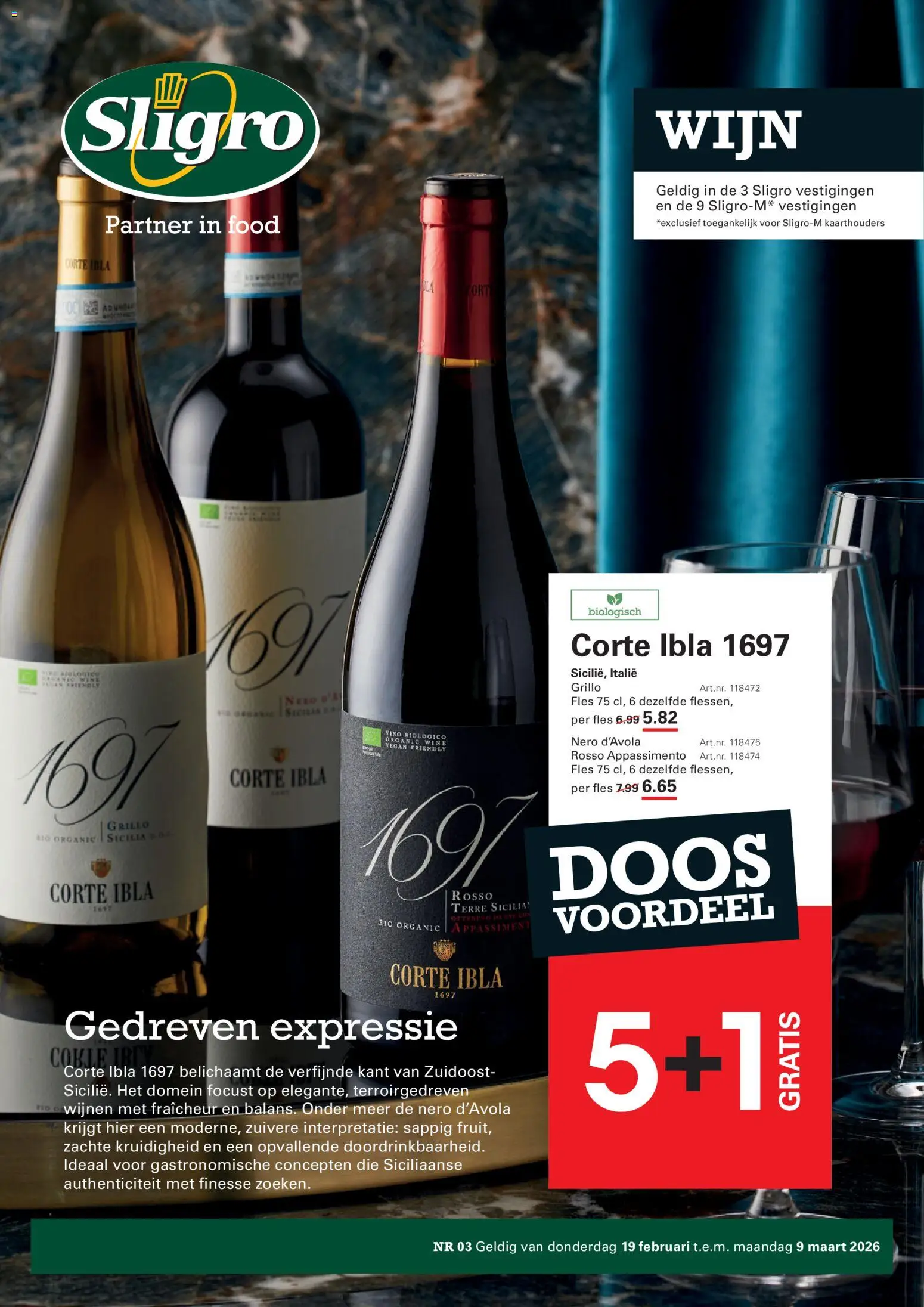 Voorbeeld van Folder Wijn van winkel Sligro geldig vanaf 19/02/2026