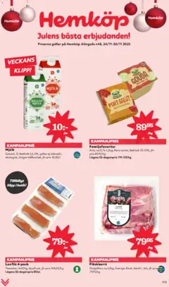 Förhandsgranska reklamblad Aktuella reklamblad Hemköp från butik Hemköp gäller från 24/11/2025