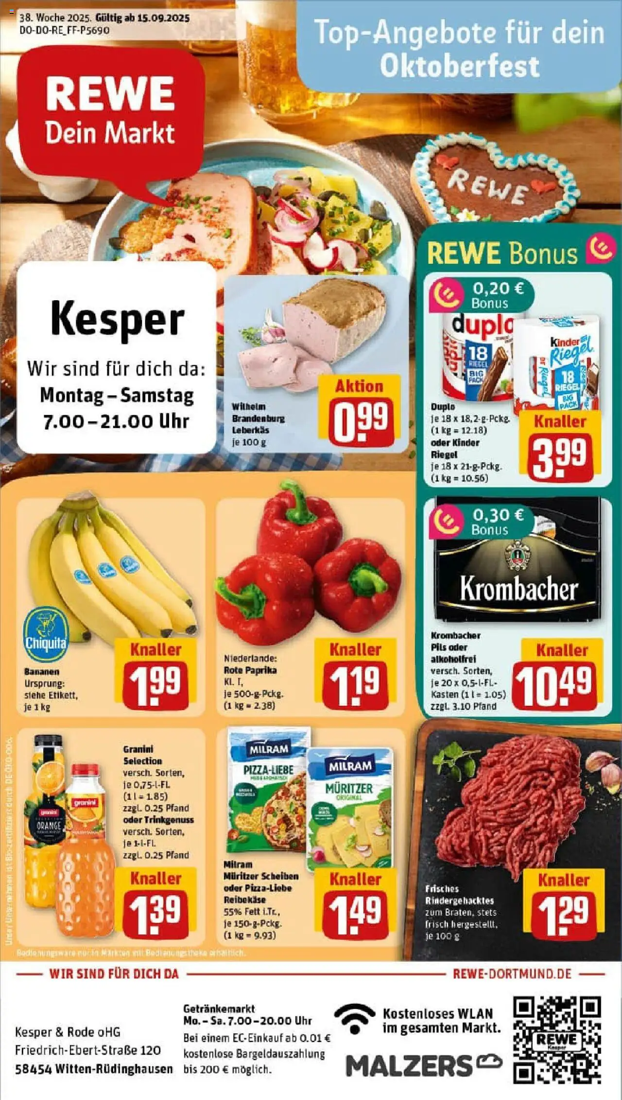 REWE Prospekt ab 14.09.2025 nächste Woche - Prospekt Witten	