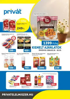 PRIVÁT - Déli vármegyék megtekintése, amely érvényes 2026.02.19.-től