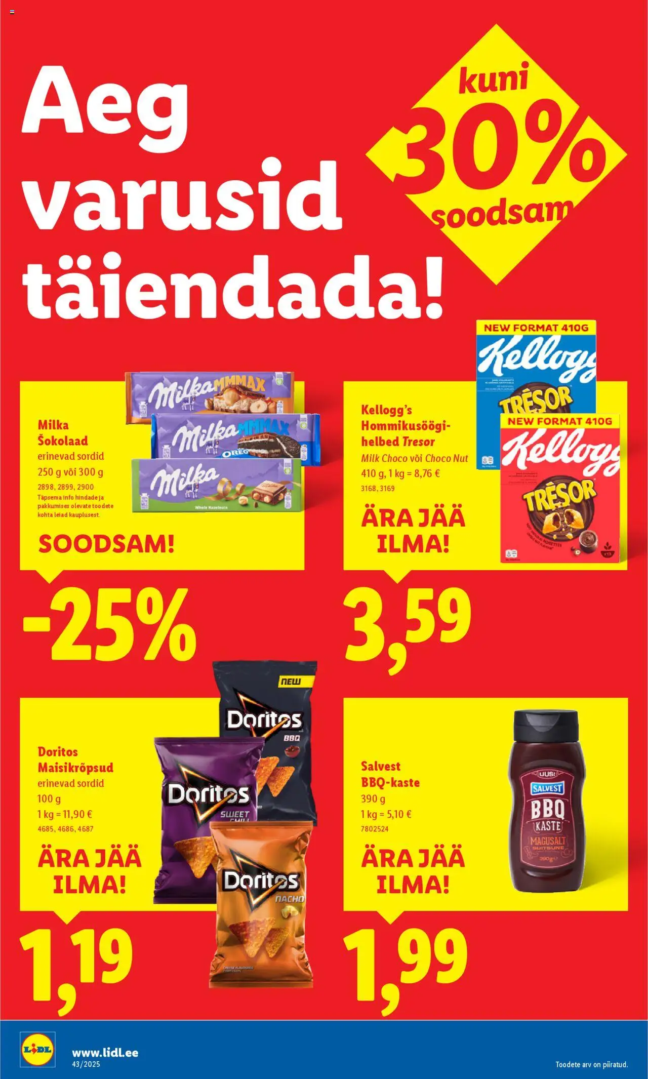 Lidl kliendilehe eelvaade alates 2025.10.20