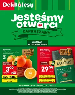 Pogląd gazetki "Jarosław Otwarcie" ze sklepu Delikatesy Centrum ważnej od 26.02.2026
