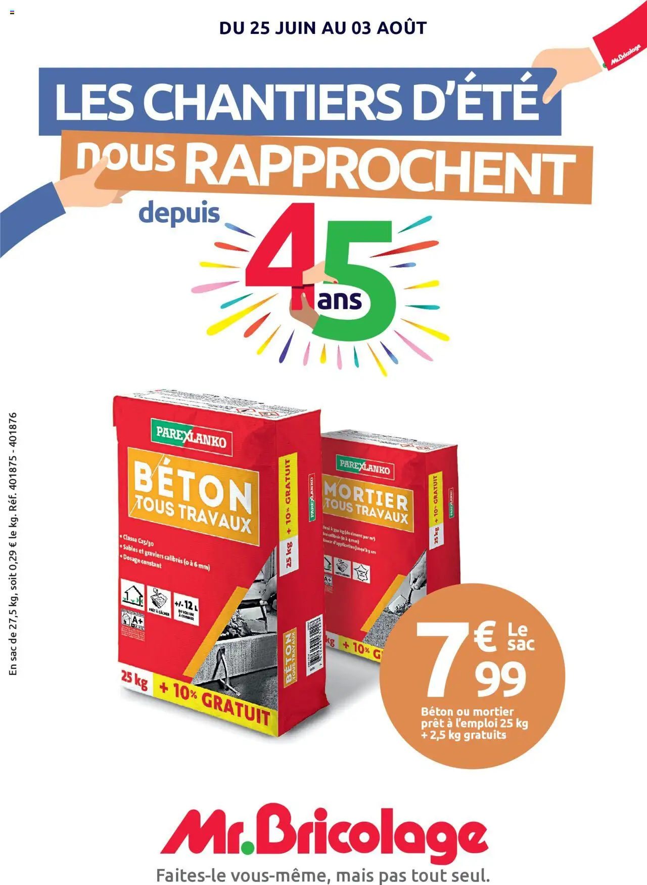 Les chantiers d’été de la boutique Mr. Bricolage valable du 25/06/2025 - Page numéro 1