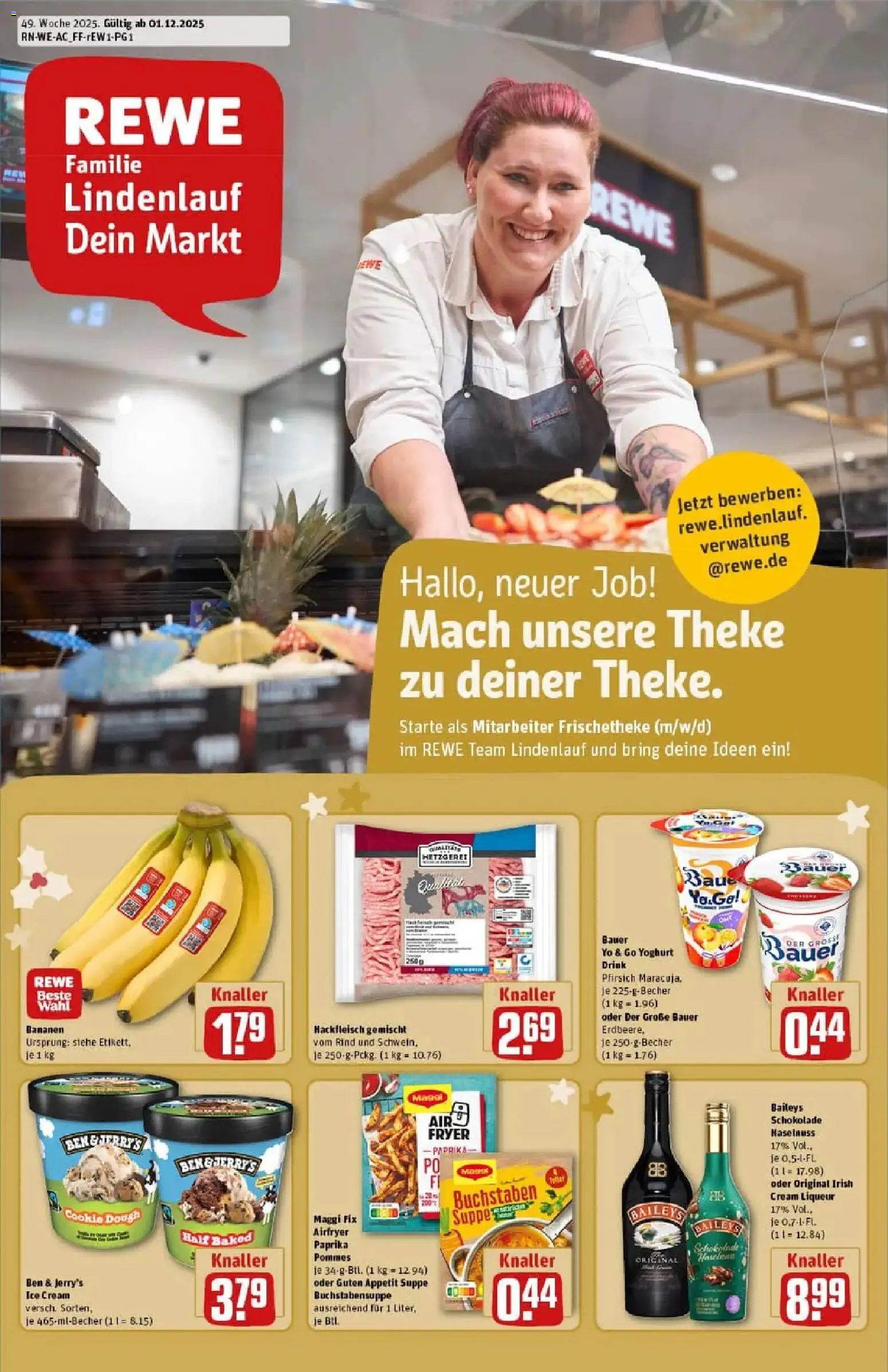 Vorschau von dem Prospekt des Geschäftes Rewe, gültig ab dem 01.12.2025