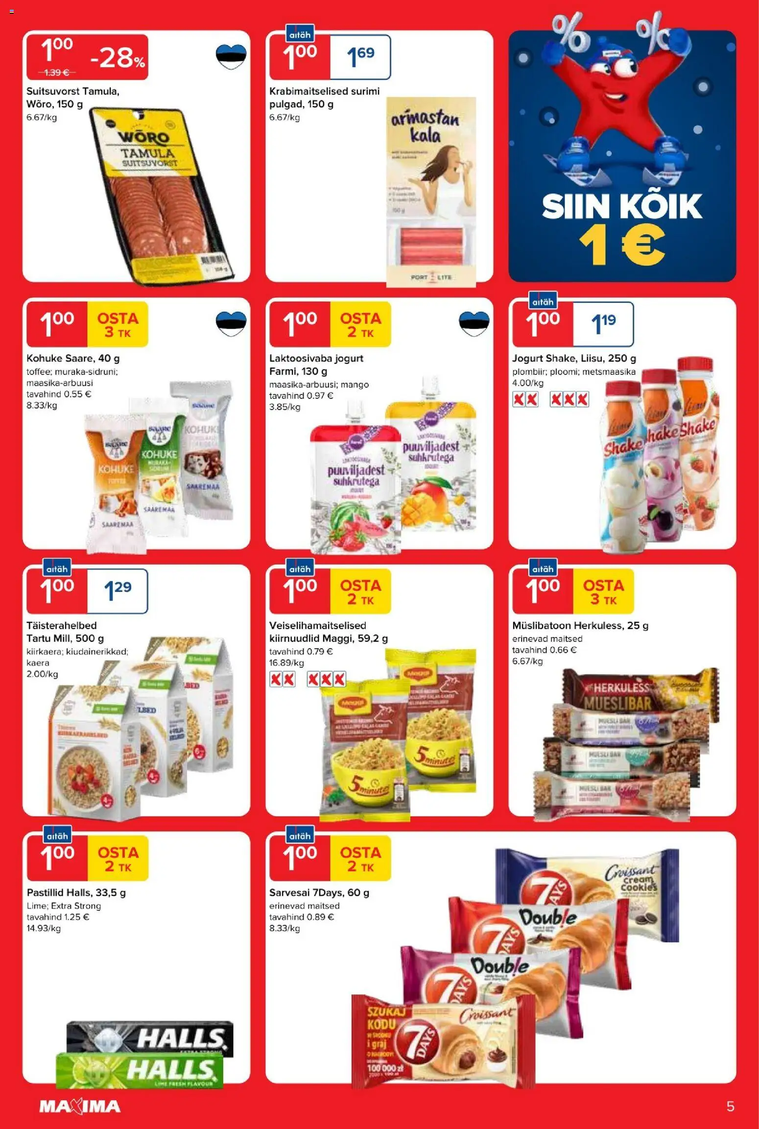 Maxima kliendilehe eelvaade alates 2026.01.06