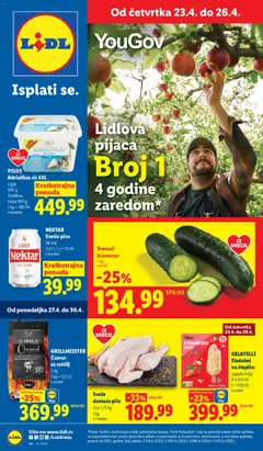 Pregled Lidl kataloga - važi od 23.04.2026