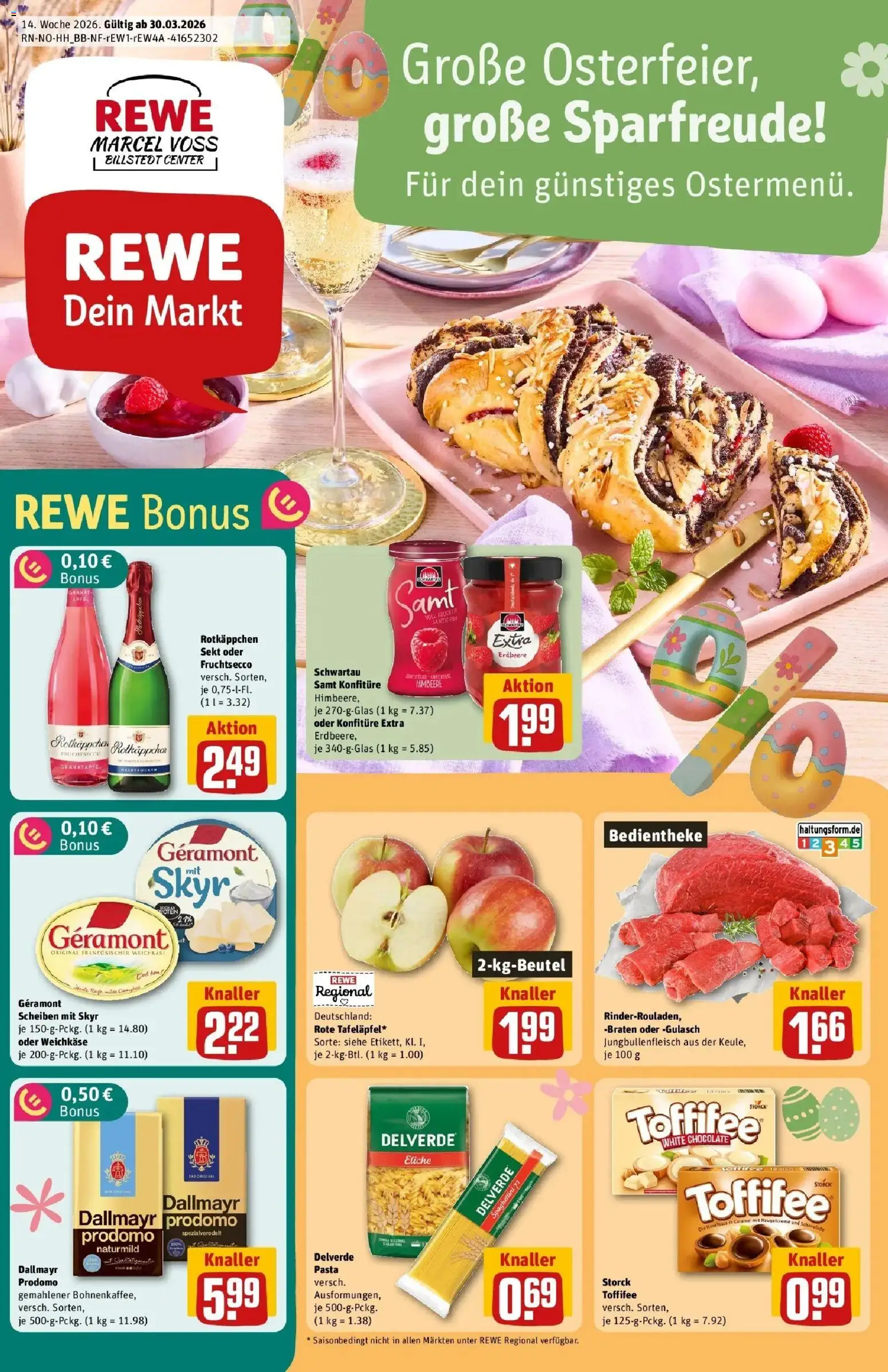 Vorschau von dem Prospekt des Geschäftes Rewe, gültig ab dem 30.03.2026