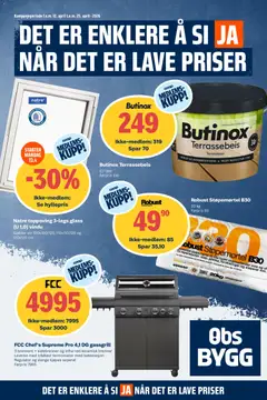 Forhåndsvis Kundeavis fra butikk Obs Bygg gyldig fra 12/04/2026