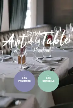 Prévisualisation de Carte art de la table du magasin Promocash formulaire valide 19/11/2025