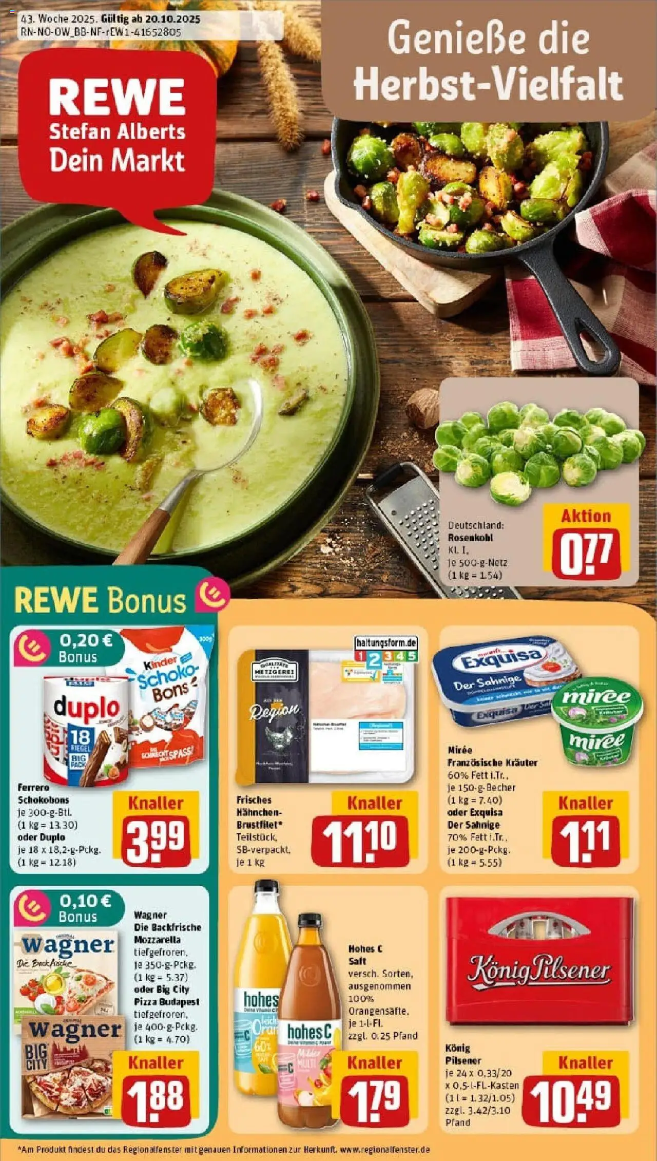 REWE Prospekt ab 19.10.2025 nächste Woche - Prospekt Harsewinkel	